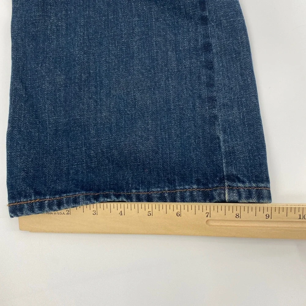 NEW Levi's 527 Slim Bootcut Jeans Mens 36x36 Fits 37x35 Blue Western Cowboy